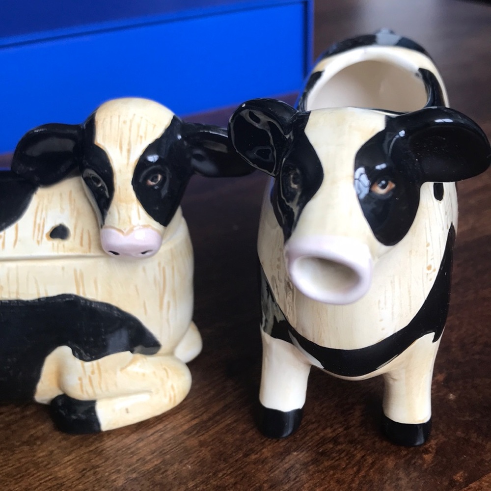 Vintage Otagiri Cow Sugar/Cream Set